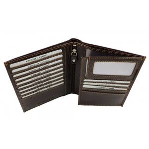 Ανδρικό πορτοφόλι KAPPA 4300 δέρμα καφέ