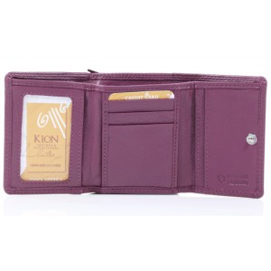 Γυναικείο Πορτοφόλι δέρμα kion 335 Λιλά Πορτοφόλια
