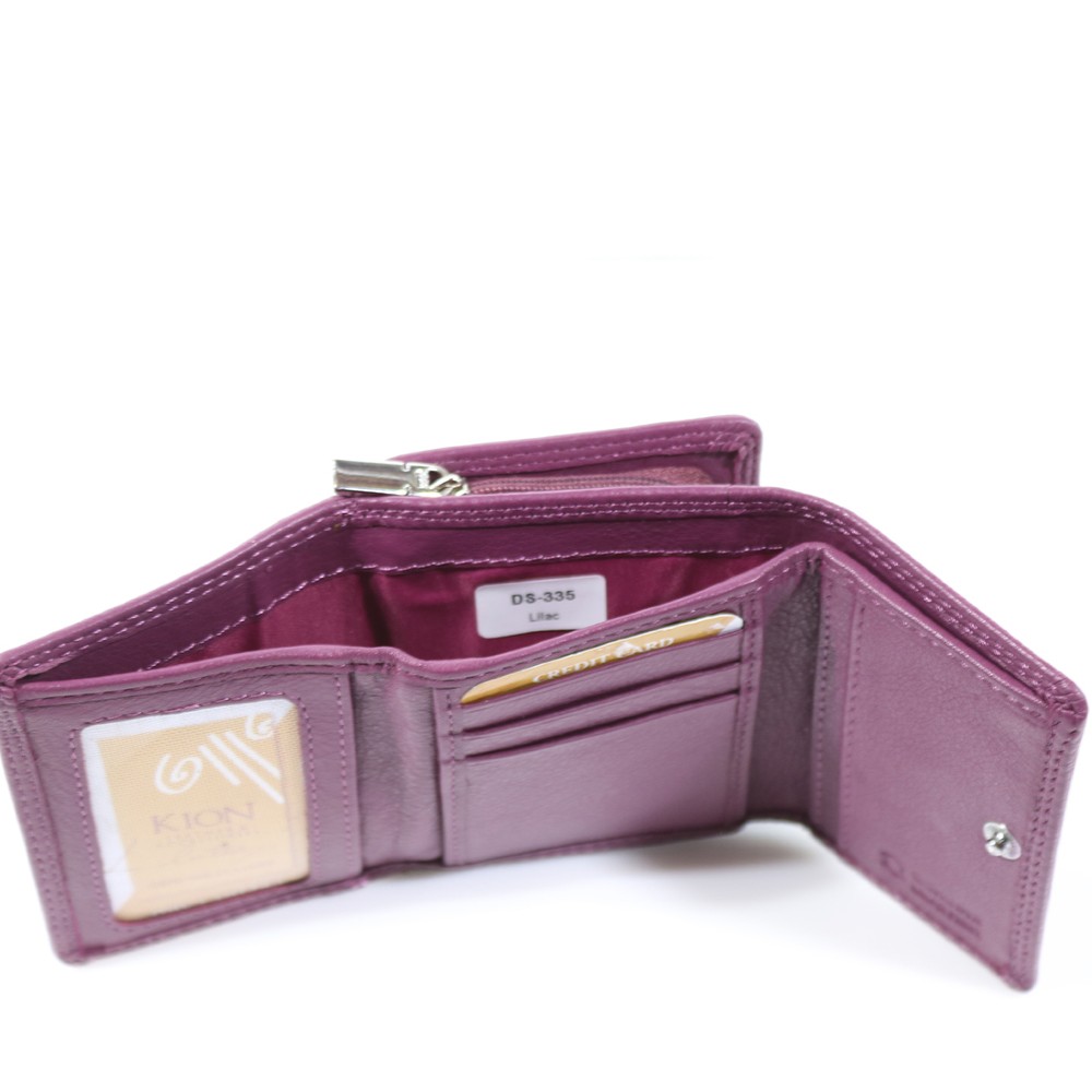 Γυναικείο Πορτοφόλι δέρμα kion 335 Λιλά Πορτοφόλια