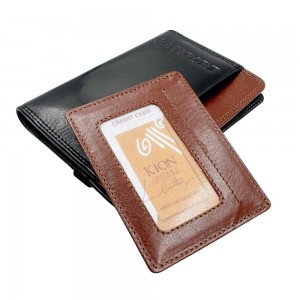 Kion 39024 Ανδρικό Πορτοφόλι Διαβατηρίου Δέρμα Μαύρο με Ταμπά Πορτοφόλια