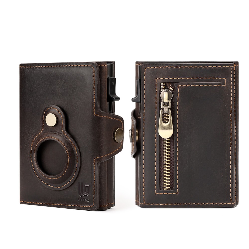 Legend LGDW-220-A Δερμάτινο Πορτοφόλι RFID AirTag Καφέ Πορτοφόλια