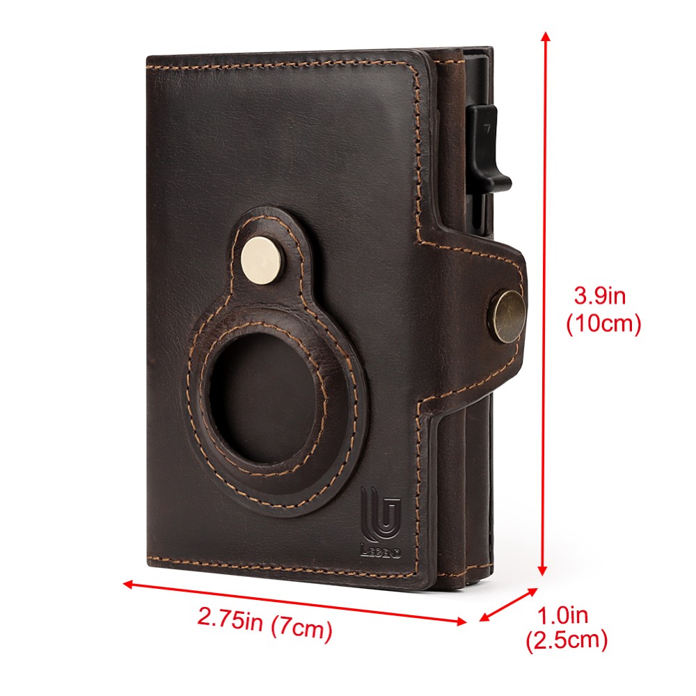 Legend LGDW-220-A Δερμάτινο Πορτοφόλι RFID AirTag Καφέ Πορτοφόλια