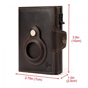Legend LGDW-220-A Δερμάτινο Πορτοφόλι RFID AirTag Καφέ Πορτοφόλια