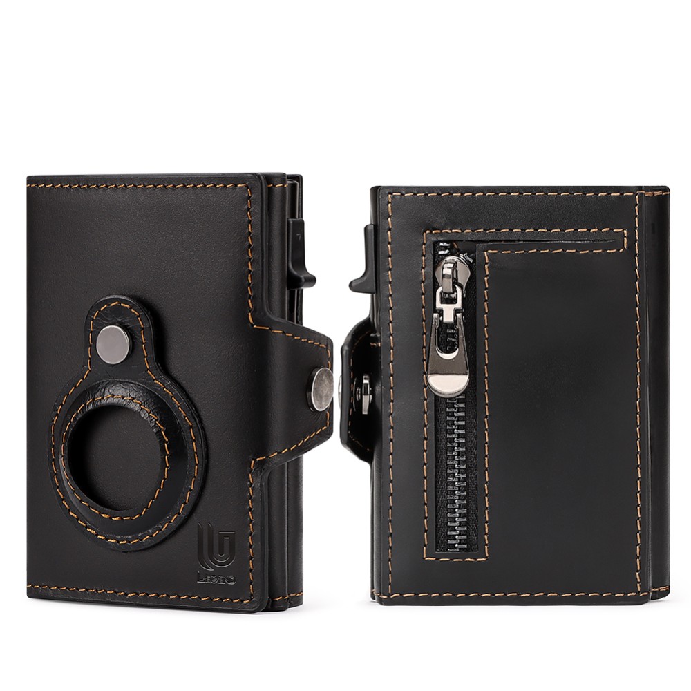 Legend LGDW-220 Δερμάτινο Πορτοφόλι RFID AirTag Μαύρο Πορτοφόλια