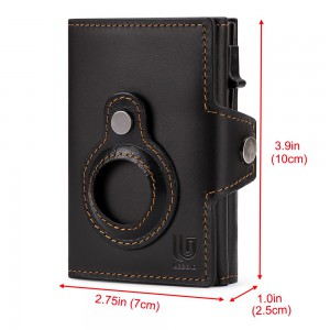 Legend LGDW-220 Δερμάτινο Πορτοφόλι RFID AirTag Μαύρο Πορτοφόλια