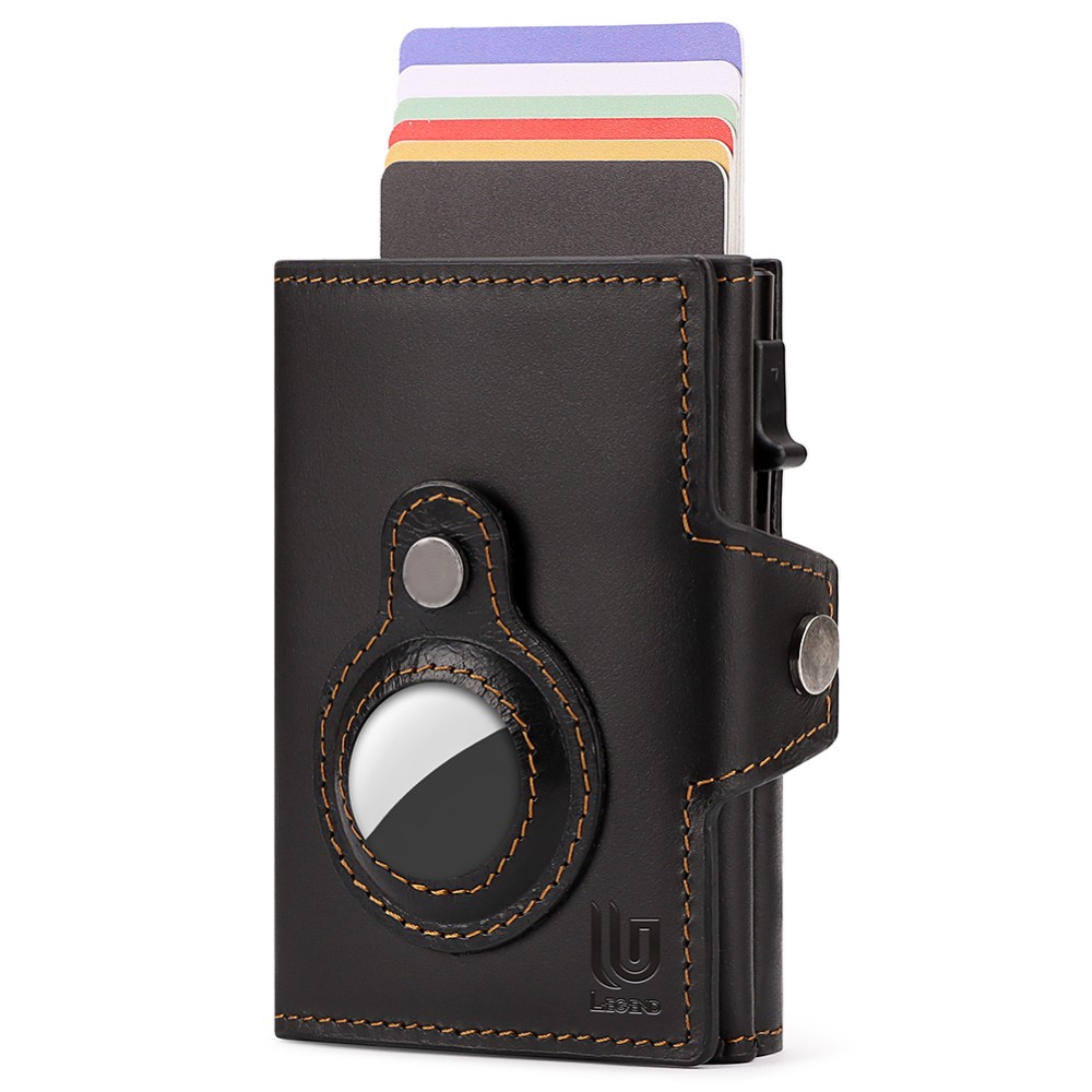 Legend LGDW-220 Δερμάτινο Πορτοφόλι RFID AirTag Μαύρο Πορτοφόλια