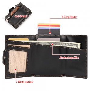 Legend LGDW-221 Δερμάτινο Πορτοφόλι RFID Μαύρο Πορτοφόλια