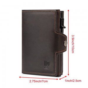 Legend LGDW-221-B Δερμάτινο Πορτοφόλι RFID Καφέ Πορτοφόλια