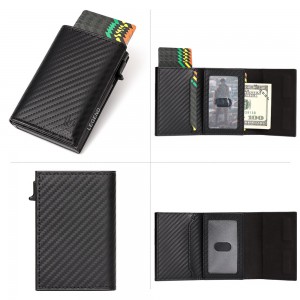 Legend LGDW-222-A Πορτοφόλι RFID με Carbon Fiber Μαύρο Πορτοφόλια