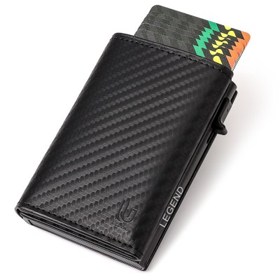 Legend LGDW-222-A RFID Wallet with Carbon Fiber Black