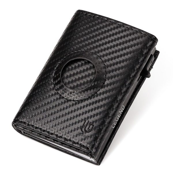 Legend LGDW-223-A AirTag Πορτοφόλι από CarbonFiber με RFID Μαύρο