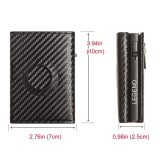 Legend LGDW-223-A AirTag Πορτοφόλι από CarbonFiber με RFID Μαύρο 2