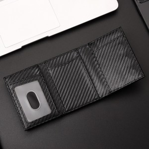 Legend LGDW-223 AirTag Πορτοφόλι από CarbonFiber με RFID Μαύρο  Πορτοφόλια