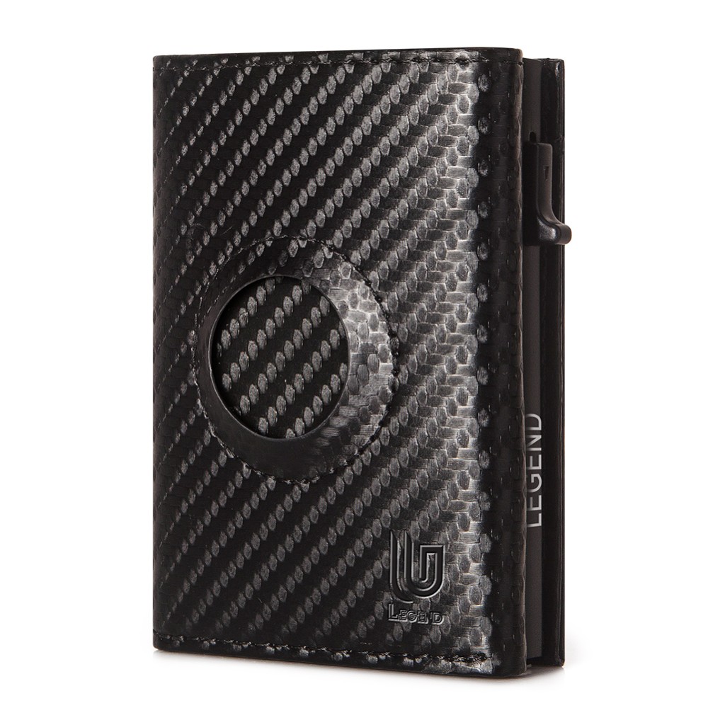 Legend LGDW-223 AirTag Πορτοφόλι από CarbonFiber με RFID Μαύρο  Πορτοφόλια