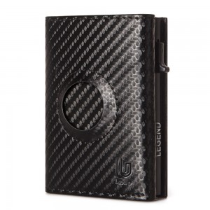 Legend LGDW-223 AirTag Πορτοφόλι από CarbonFiber με RFID Μαύρο  Πορτοφόλια