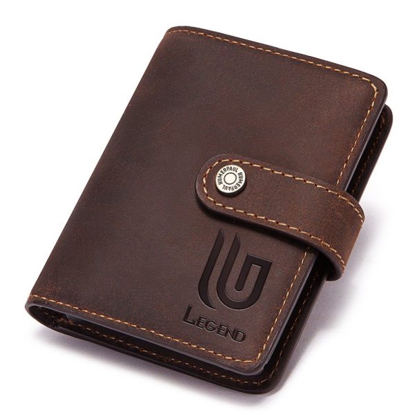 Legend LGDW-225-A Δερμάτινο Πορτοφόλι με RFID Καφέ