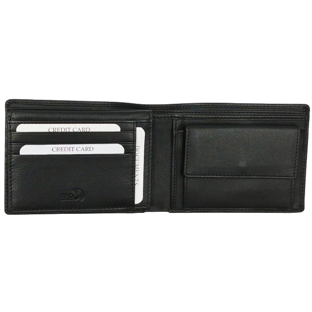 Luxus Δερμάτινο Ανδρικό Πορτοφόλι Με RFID LX-5914 Μαύρο  Πορτοφόλια