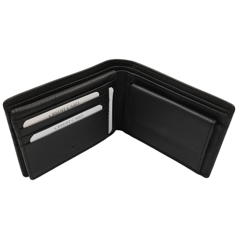 Luxus Δερμάτινο Ανδρικό Πορτοφόλι Με RFID LX-5914 Μαύρο  Πορτοφόλια