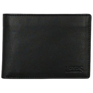 Luxus Δερμάτινο Ανδρικό Πορτοφόλι Με RFID LX-5914 Μαύρο  Πορτοφόλια