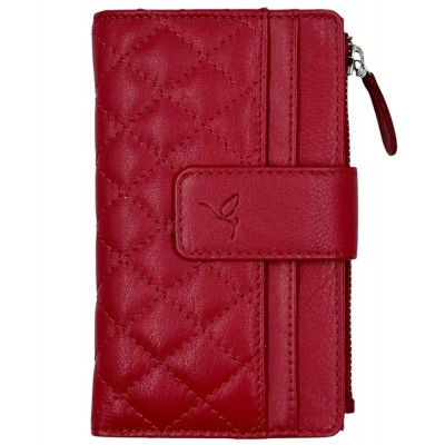 Luxus LX2289 Δερμάτινο Γυναικείο Πορτοφόλι με RFID Κόκκινο