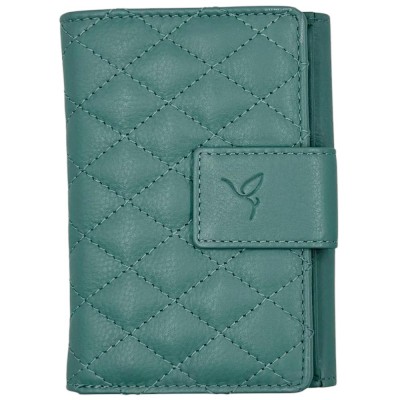 Luxus Δερμάτινο Γυναικείο Πορτοφόλι με RFID LX40014 Τιρκουάζ