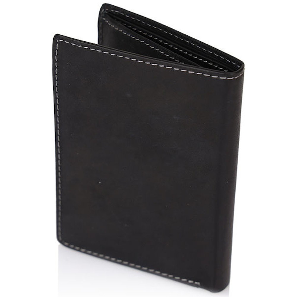 LUXUS Ανδρικό Πορτοφόλι δέρμα LX664-1 μαύρο Πορτοφόλια