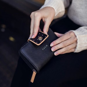 VUCH Γυναικείο Πορτοφόλι Leora Μαύρο Πορτοφόλια