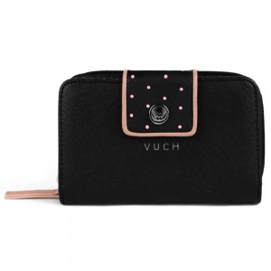 VUCH Γυναικείο Πορτοφόλι Leora Μαύρο Πορτοφόλια