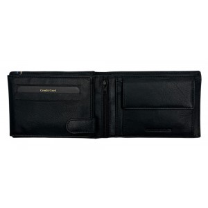 Diplomat MN117 Ανδρικό Πορτοφόλι με RFID Μαύρο Wallets