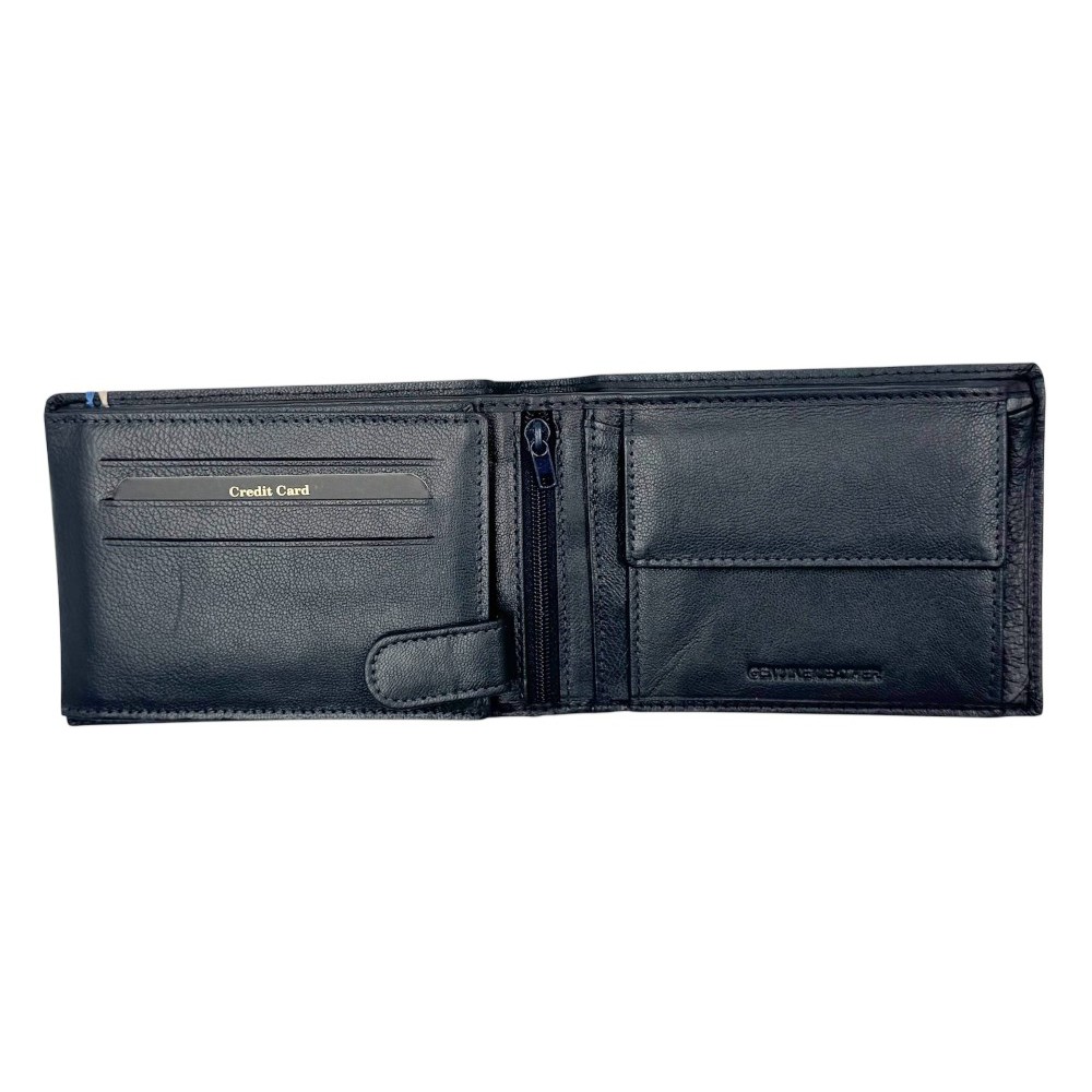 Diplomat MN117 Ανδρικό Πορτοφόλι με RFID Μπλε Wallets