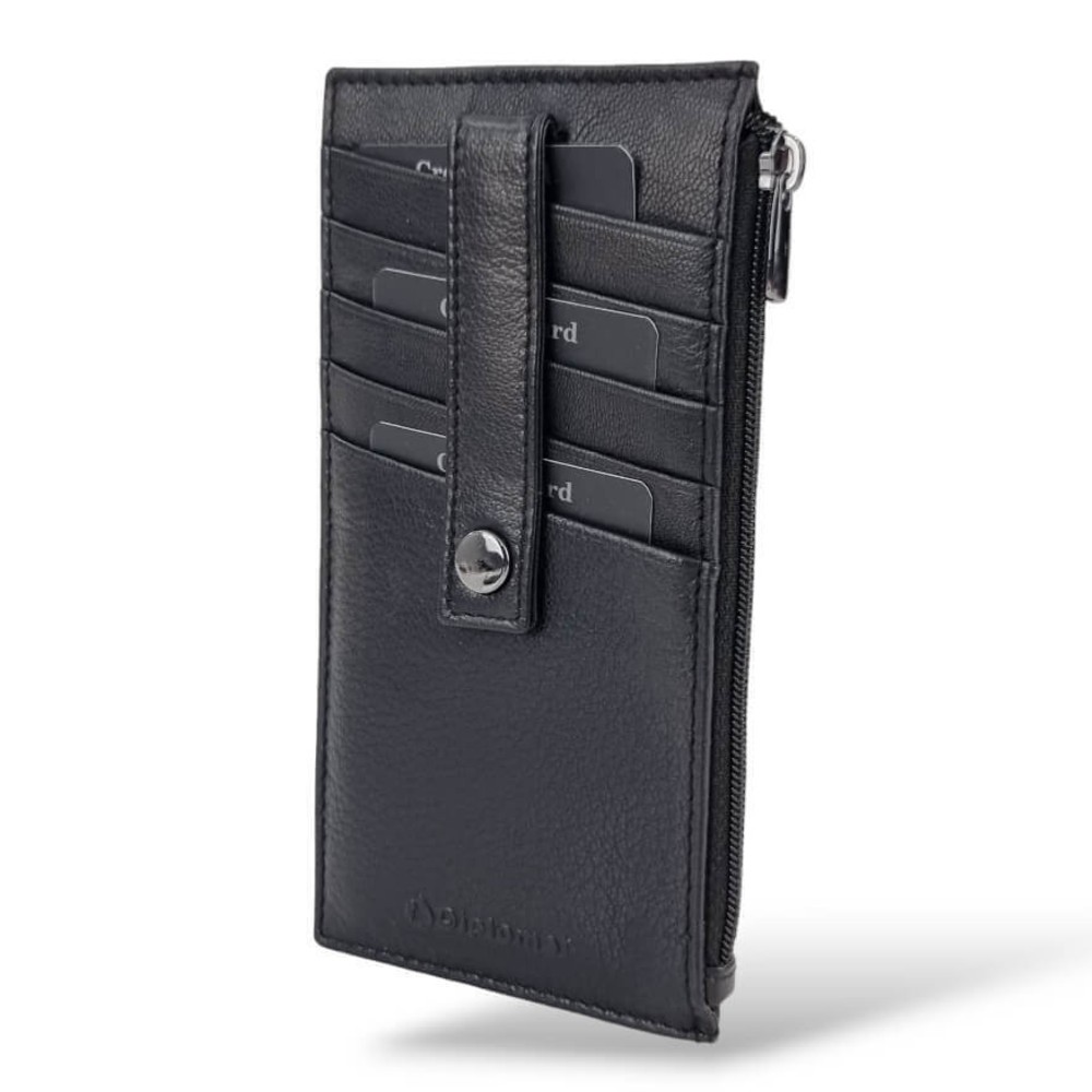 Diplomat MN446 Δερμάτινο Ανδρικό Πορτοφόλι Καρτών με RFID Μαύρο Πορτοφόλια