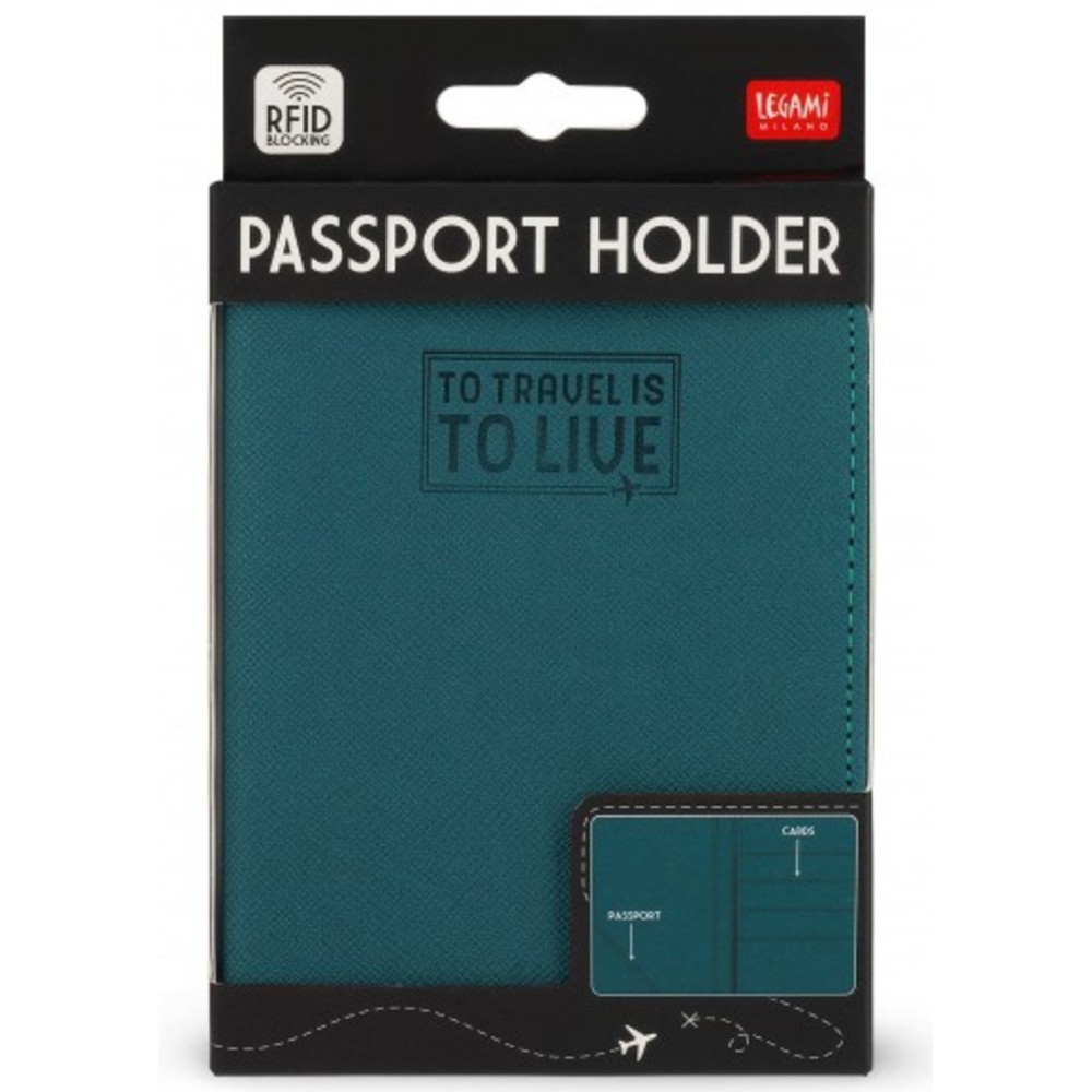 Legami Milano PH0032 Θήκη Διαβατηρίου  με RFID Πετρόλ Wallets
