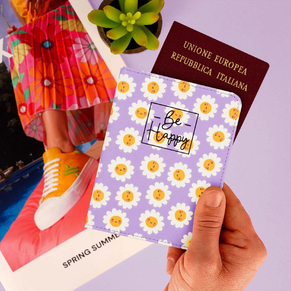 Legami Milano PH0034 Daisy Θήκη Διαβατηρίου με RFID Λιλά Πορτοφόλια
