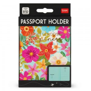 Legami Milano PH0035 Flowers Θήκη Διαβατηρίου με RFID Πολύχρωμη Πορτοφόλια