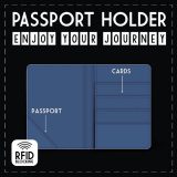 Legami Milano PH0038 Stars Θήκη Διαβατηρίου με RFID Μπλε 3
