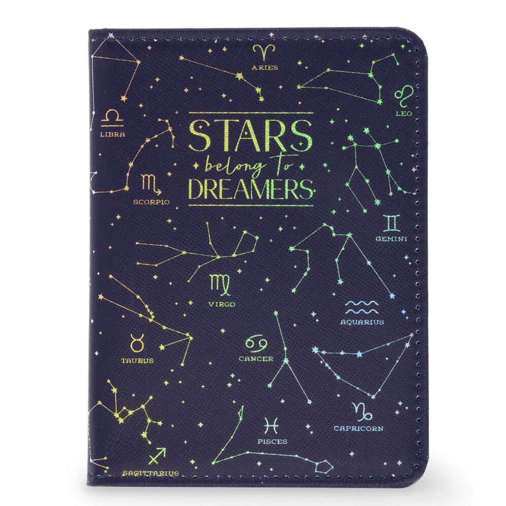 Legami Milano PH0038 Stars Passport Case with RFID Blue Wallets