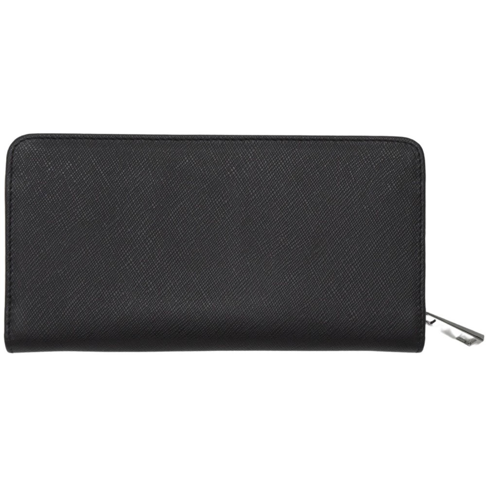 7.Dots Saturn-75-017 Women's Leather Wallet Black Wallets