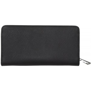 7.Dots Saturn-75-017 Women's Leather Wallet Black Wallets