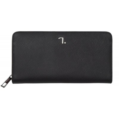 7.Dots Saturn-75-017 Women's Leather Wallet Black