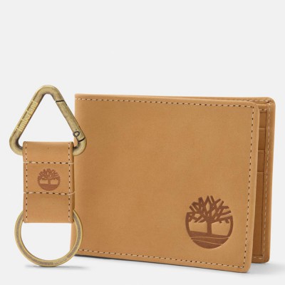 Timberland TB0A5Q5N231 Billfold Wallet & Key Fob Gift Set Δερμάτινο Σετ Πορτοφόλι-Μπρελόκ Ταμπά