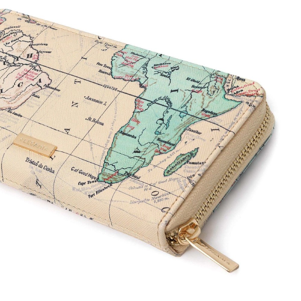 Legami Milano WALL0001 Γυναικείο Πορτοφόλι TRAVEL Μπεζ Wallets