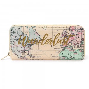 Legami Milano WALL0001 Γυναικείο Πορτοφόλι TRAVEL Μπεζ Wallets