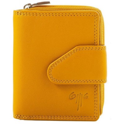 Kion AK-181 πορτοφόλι Δέρμα κίτρινο