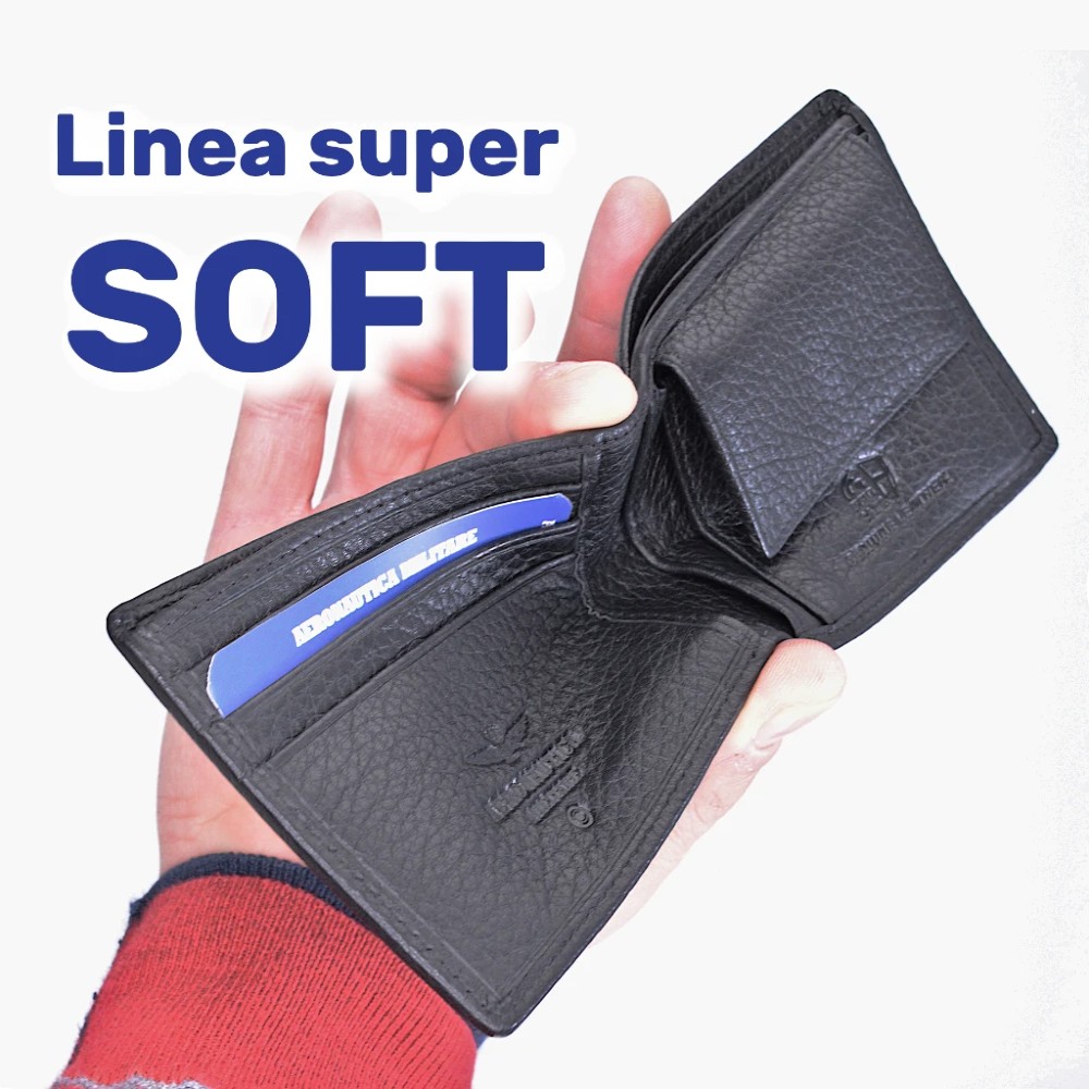 AERONAUTICA MILITARE AM-183 Δέρμα Πορτοφόλι Μαύρο Wallets