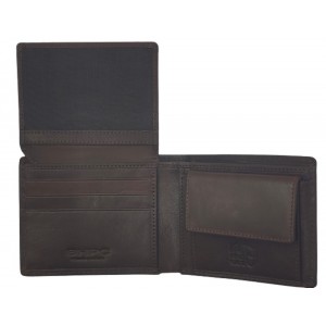 POLO CLUB BEVERLY HILLS BH-1191 Δέρμα Πορτοφόλι καφέ. Πορτοφόλια