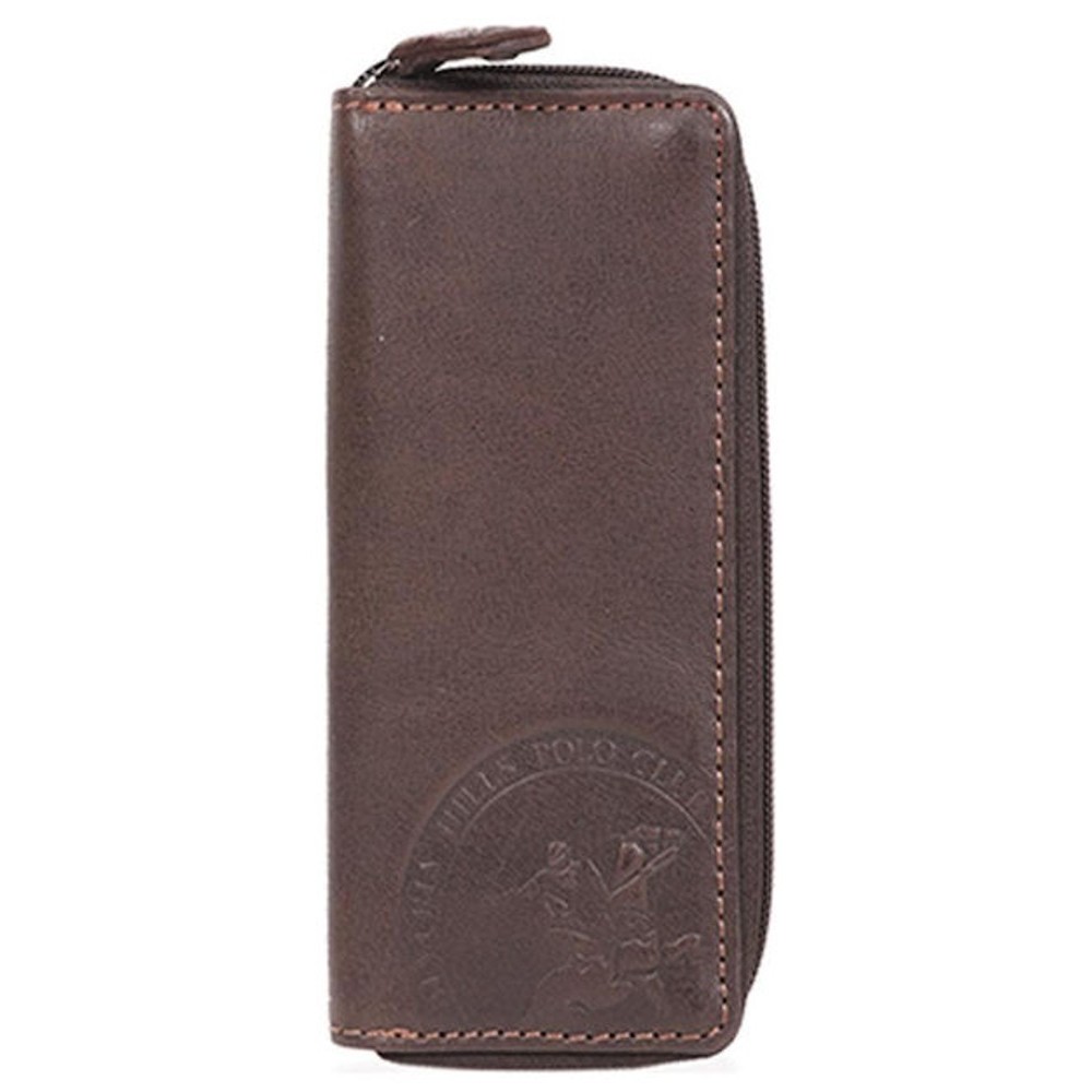 Beverly Hills Polo Club BH-1198 Δέρμα Κλειδοθήκη καφέ