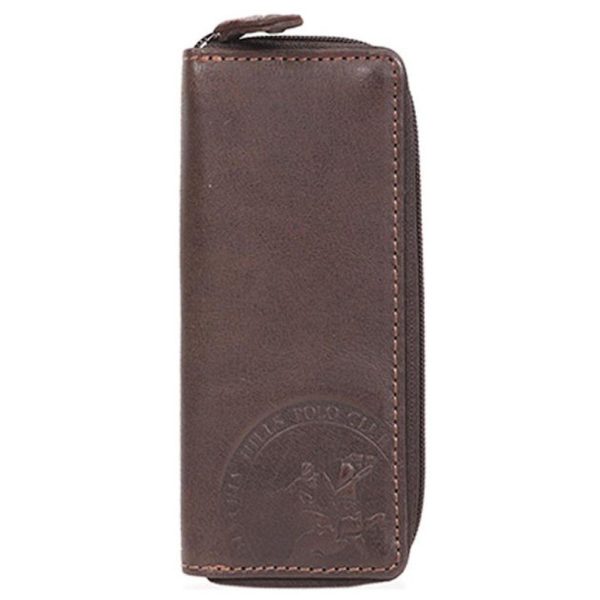 Beverly Hills Polo Club BH-1198 Δέρμα Κλειδοθήκη καφέ