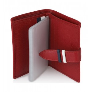 Beverly Hills Polo Club BH-1354 Γυναικείο Πορτοφόλι Καρτοθήκη κόκκινη Wallets