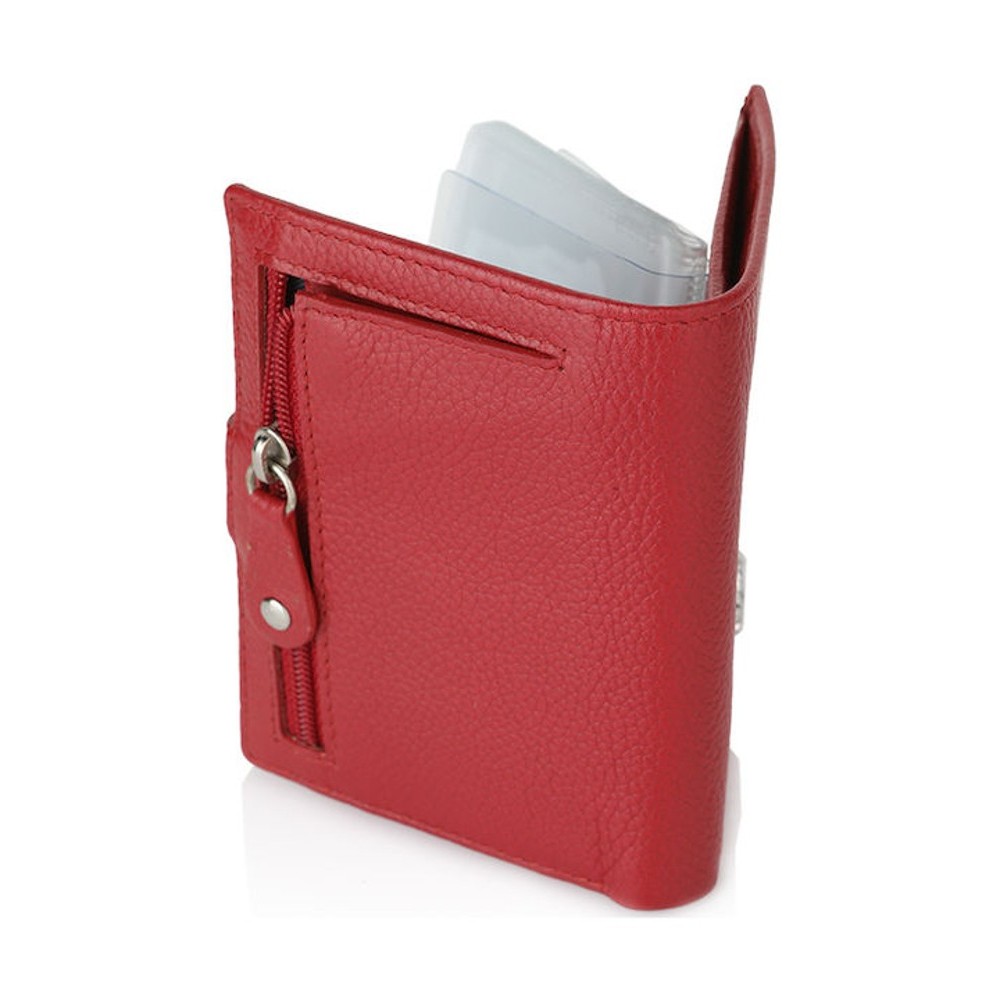 Beverly Hills Polo Club BH-1354 Γυναικείο Πορτοφόλι Καρτοθήκη κόκκινη Wallets