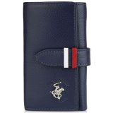 Beverly Hills Polo Club BH-1355 Δερμάτινη Κλειδοθήκη Μπλε 1